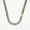 Stainless Steel 2 Row Tennis Necklace