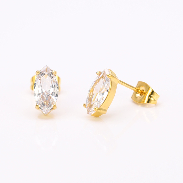 Stainless Steel Marqulse Stud Earring