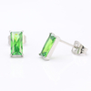 Stainless Steel Rectangle Stud Earring