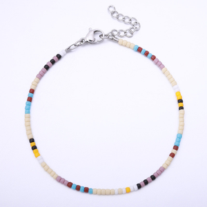 Stainless Steel Enamel Beads Bracelet