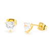 Stainless Steel Heart Stud Earring