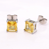 Stainless Steel Square Stud Earring