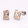 Stainless Steel Rectangle Stud Earring 
