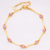 Stainless Steel Adjustable Bracelet with Crystal