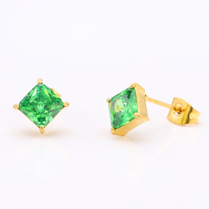 Stainless Steel Square Stud Earring