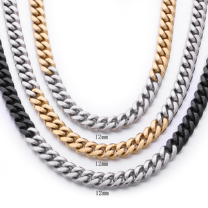 Stainless Steel PVD Mix Color Cuban Chain