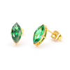 Stainless Steel Marqulse Stud Earring with Hollow Design