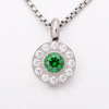 Stainless Steel Minimalis Pendant with 5A Zircon