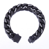 Stainless Steel Flat Gold Cuban Chain With 5A Zircon