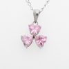 Stainless Steel Heart Pendant with 5A Zircon
