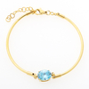 Stainless Steel Adjustable Bangle With 5A Zircon