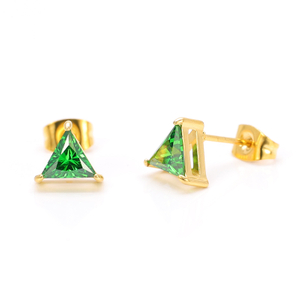 Stainless Steel Triangle Stud Earring 