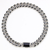 Stainless Steel Cuban Chain with Enamel Clasp