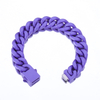 Stainless Steel Baking Paint Flat Cuban Chain