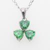 Stainless Steel Heart Pendant with 5A Zircon