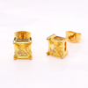 Stainless Steel Square Stud Earring
