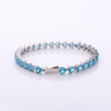 Stainless Steel Tennis Chain With Heart CZ