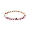 Stainless Steel Tennis Chain With Rectangle Corundum