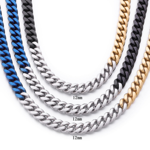 Stainless Steel PVD Mix 3 Color Cuban Chain