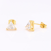 Stainless Steel Triangle Stud Earring 