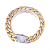 Stainless Steel Mixed Color Prong Cuban Chain