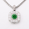 Stainless Steel Minimalis Pendant with 5A Zircon