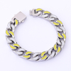 Stainless Steel Colorful Enamel Cuban Chain