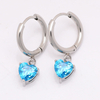 Stainless Steel Heart Drop Earring