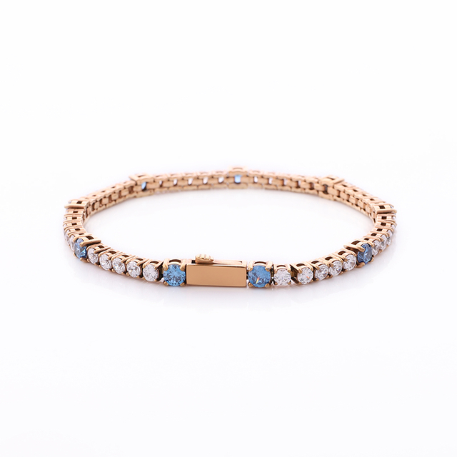 Stainless Steel Tennis Chain With Multiple Sizes Zircon