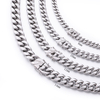 Stainless Steel Cuban Chain with Different Clasp