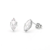 Stainless Steel Marqulse Stud Earring with Hollow Design