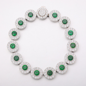 Stainless Steel Exquisite Round Cuban Chain with 5A CZ 