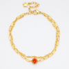 Stainless Steel Double Layer Bracelet with 5A Zircon