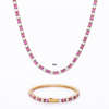 Stainless Steel Hand Make Tennis Chain with 5A Zircon
