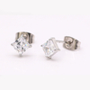 Stainless Steel Stud Earring with Single Holder