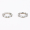 Stainless Steel Silver Large Round Ear Clip 