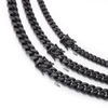 Stainless Steel PVD Black Cuban Chain