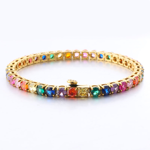 Stainless Steel Tennis Chain WIth All Zirconia
