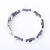 Stainless Steel Paper Clip Link Chain with Two Color Ceramic
