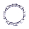 Stainless Steel Silver Paper Clip Link Chain with Acrylic