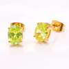 Stainless Steel Oval Stud Earring