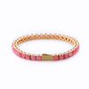 Stainless Steel Tennis Chain With agate and white zircon