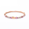 Stainless Steel Tennis Chain With Multiple Sizes Zircon