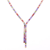 Stainless Steel Tennis Chain Necklace with 5A Zircon