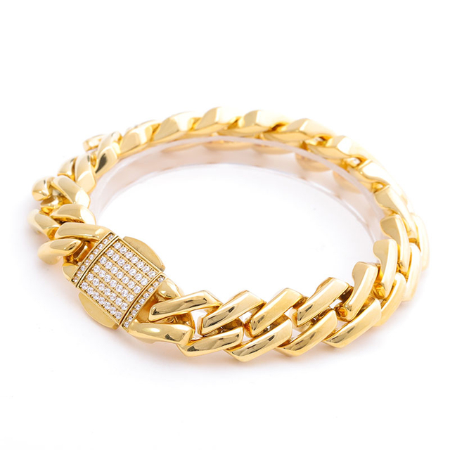 Stainless Steel Prong Cuban Chain