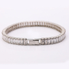 Stainless Steel 3*6mm Baguette Tennis Chain with Colorful Zirconia