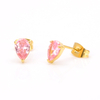 Stainless Steel Pear Stud Earring