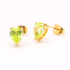 Stainless Steel Pear Stud Earring