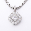 Stainless Steel Minimalis Pendant with 5A Zircon