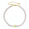 Stainless Steel Adjustable Tennis Bracelet With 5A Zircon